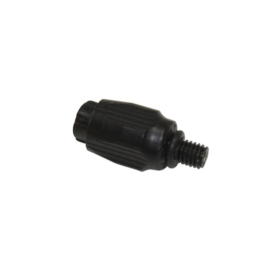 Black PCP cable stop for road frame