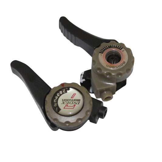 Manette VTT PCP indexée collier cintre 7V (paire)