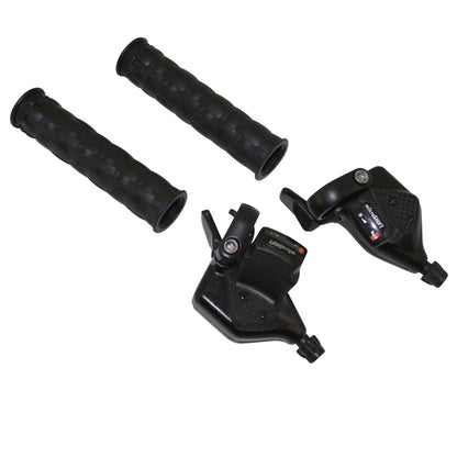 Manette VTT PCP indexée 9V avec poignées (paire)