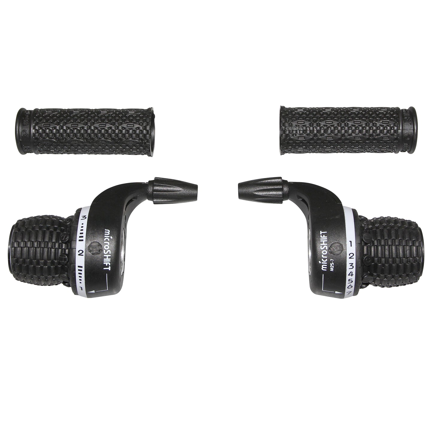 Manette VTT PCP gripshift indexée 7V (paire)
