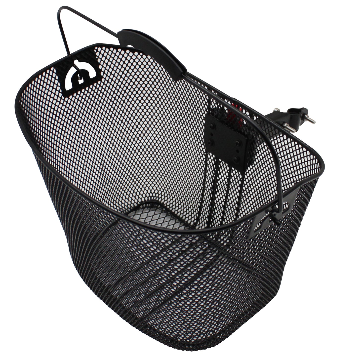 Panier avant acier PCP nid abeille noir avec anse