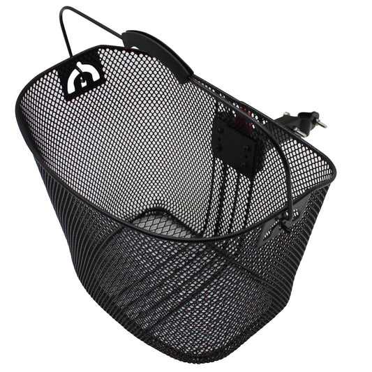 PCP black honeycomb steel front basket with handle