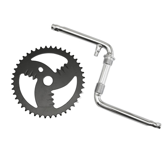 BMX one-piece crankset Fauber steel 44 teeth 1/2 pedal