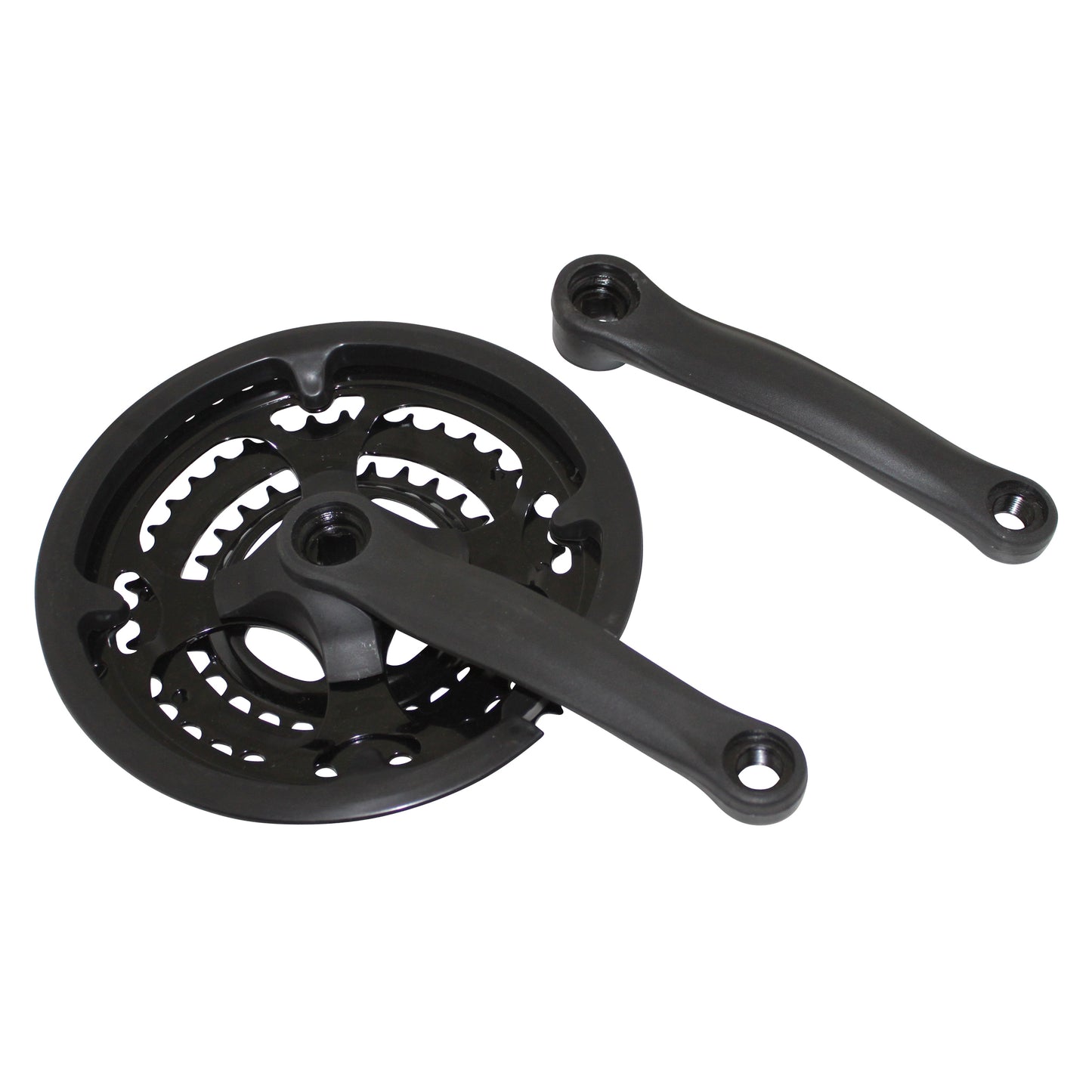 MTB Crankset PCP steel black 170 48x38x28 chain guard