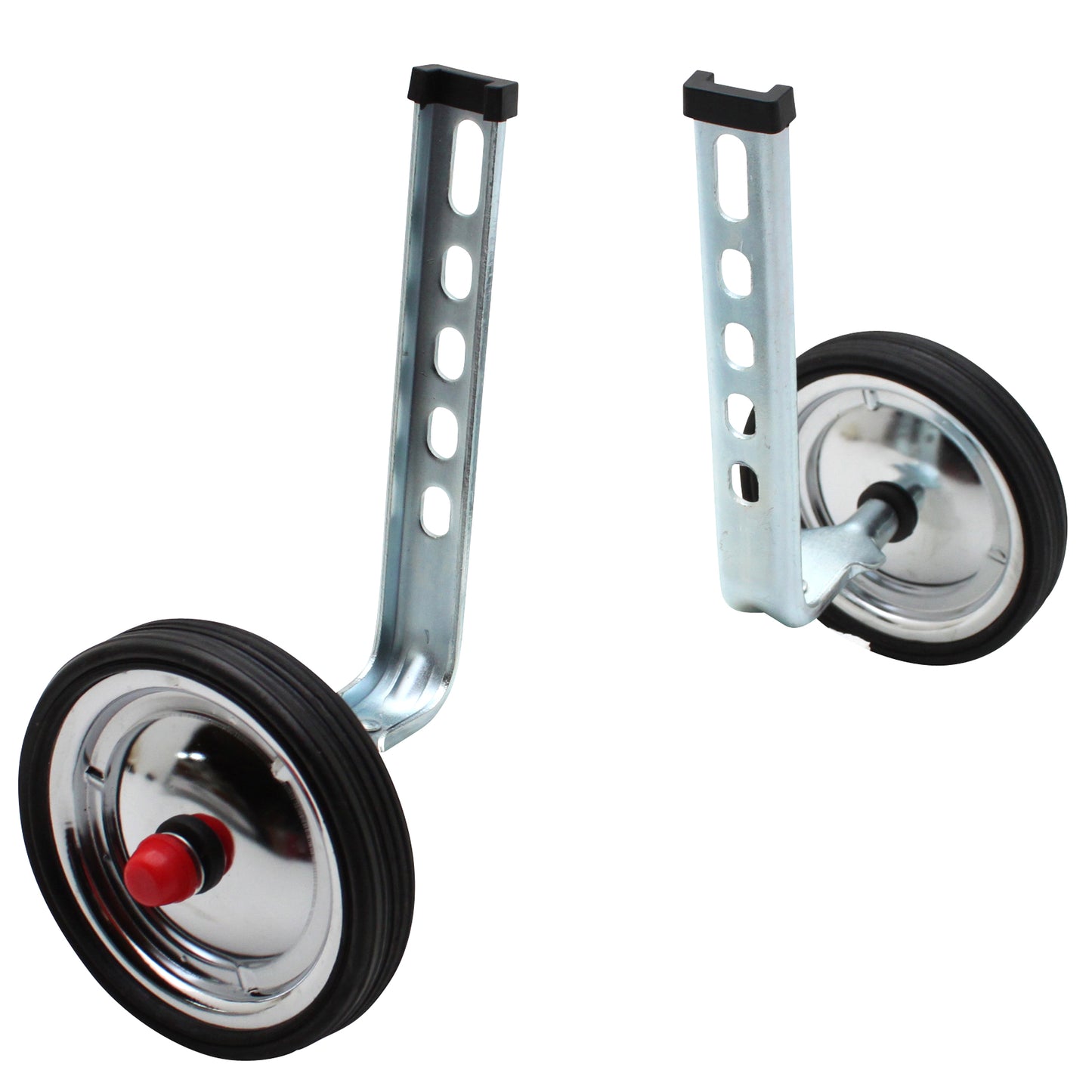 Newton bike stabiliser chrome steel wheel 12-20" pair
