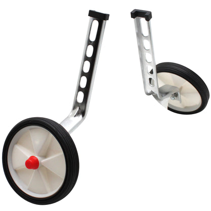 Stabilisateur vélo Newton roue plastique blanc 12-16" paire
