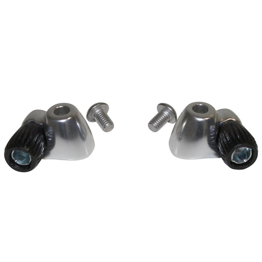 Screwed duct stop on frame stud