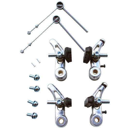 Etrier frein VTT cantilever PCP alu argent (2 paires)