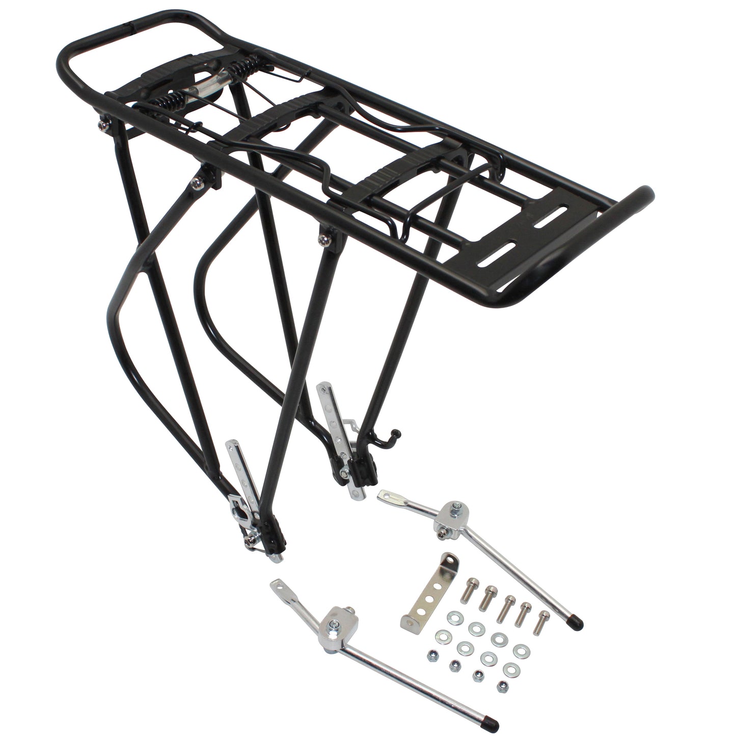 PCP black aluminum touring rear rack 24-26-28